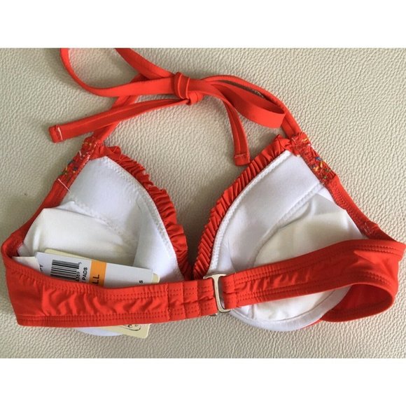 Lucky Brand Swimsuit Top Red Spice Small - Picture 6 of 6